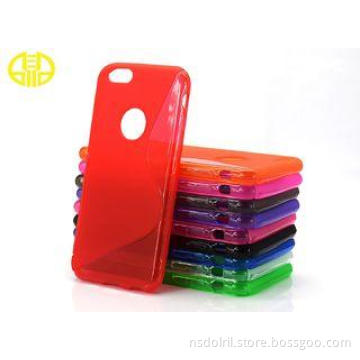 Soft TPU Iphone 6 Cell Phone Protective Cases With S Design